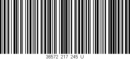 Código de barras (EAN, GTIN, SKU, ISBN): '36572_217_245_U'