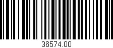 Código de barras (EAN, GTIN, SKU, ISBN): '36574.00'