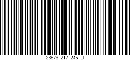 Código de barras (EAN, GTIN, SKU, ISBN): '36576_217_245_U'