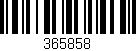 Código de barras (EAN, GTIN, SKU, ISBN): '365858'