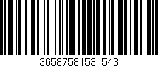 Código de barras (EAN, GTIN, SKU, ISBN): '36587581531543'