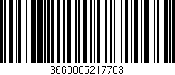 Código de barras (EAN, GTIN, SKU, ISBN): '3660005217703'