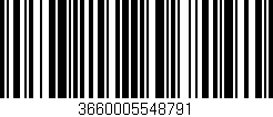Código de barras (EAN, GTIN, SKU, ISBN): '3660005548791'