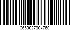 Código de barras (EAN, GTIN, SKU, ISBN): '3660027984768'