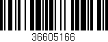 Código de barras (EAN, GTIN, SKU, ISBN): '36605166'