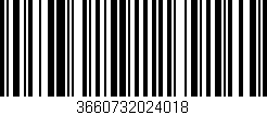 Código de barras (EAN, GTIN, SKU, ISBN): '3660732024018'
