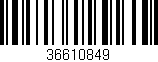 Código de barras (EAN, GTIN, SKU, ISBN): '36610849'