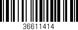 Código de barras (EAN, GTIN, SKU, ISBN): '36611414'