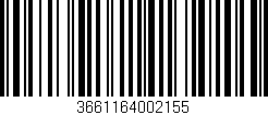 Código de barras (EAN, GTIN, SKU, ISBN): '3661164002155'