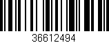 Código de barras (EAN, GTIN, SKU, ISBN): '36612494'