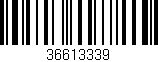Código de barras (EAN, GTIN, SKU, ISBN): '36613339'