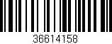 Código de barras (EAN, GTIN, SKU, ISBN): '36614158'