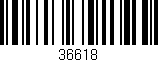 Código de barras (EAN, GTIN, SKU, ISBN): '36618'
