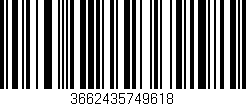 Código de barras (EAN, GTIN, SKU, ISBN): '3662435749618'