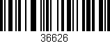 Código de barras (EAN, GTIN, SKU, ISBN): '36626'