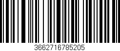 Código de barras (EAN, GTIN, SKU, ISBN): '3662716785205'