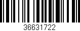 Código de barras (EAN, GTIN, SKU, ISBN): '36631722'