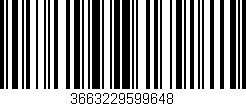 Código de barras (EAN, GTIN, SKU, ISBN): '3663229599648'