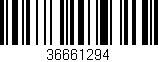 Código de barras (EAN, GTIN, SKU, ISBN): '36661294'