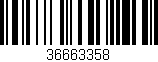 Código de barras (EAN, GTIN, SKU, ISBN): '36663358'