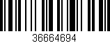 Código de barras (EAN, GTIN, SKU, ISBN): '36664694'