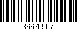 Código de barras (EAN, GTIN, SKU, ISBN): '36670567'