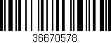 Código de barras (EAN, GTIN, SKU, ISBN): '36670578'