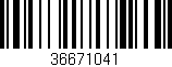 Código de barras (EAN, GTIN, SKU, ISBN): '36671041'