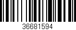 Código de barras (EAN, GTIN, SKU, ISBN): '36681594'