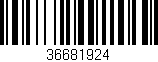 Código de barras (EAN, GTIN, SKU, ISBN): '36681924'