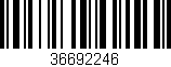 Código de barras (EAN, GTIN, SKU, ISBN): '36692246'
