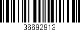 Código de barras (EAN, GTIN, SKU, ISBN): '36692913'