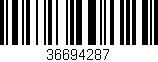 Código de barras (EAN, GTIN, SKU, ISBN): '36694287'