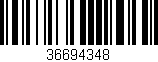Código de barras (EAN, GTIN, SKU, ISBN): '36694348'