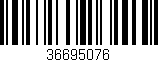 Código de barras (EAN, GTIN, SKU, ISBN): '36695076'