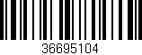 Código de barras (EAN, GTIN, SKU, ISBN): '36695104'