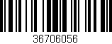 Código de barras (EAN, GTIN, SKU, ISBN): '36706056'