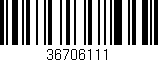Código de barras (EAN, GTIN, SKU, ISBN): '36706111'