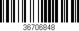Código de barras (EAN, GTIN, SKU, ISBN): '36706848'