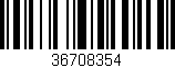 Código de barras (EAN, GTIN, SKU, ISBN): '36708354'