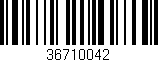 Código de barras (EAN, GTIN, SKU, ISBN): '36710042'