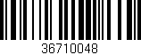 Código de barras (EAN, GTIN, SKU, ISBN): '36710048'