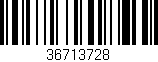 Código de barras (EAN, GTIN, SKU, ISBN): '36713728'