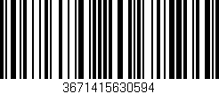 Código de barras (EAN, GTIN, SKU, ISBN): '3671415630594'