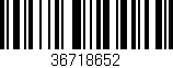 Código de barras (EAN, GTIN, SKU, ISBN): '36718652'