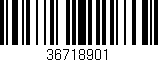 Código de barras (EAN, GTIN, SKU, ISBN): '36718901'