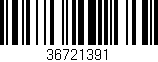 Código de barras (EAN, GTIN, SKU, ISBN): '36721391'