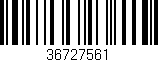 Código de barras (EAN, GTIN, SKU, ISBN): '36727561'