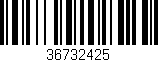 Código de barras (EAN, GTIN, SKU, ISBN): '36732425'