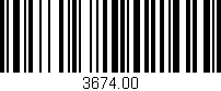Código de barras (EAN, GTIN, SKU, ISBN): '3674.00'